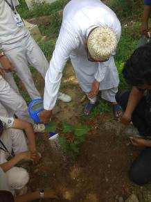 Alavi Bohras Graveyard:Tree Plantation by Zenith School SSC students
